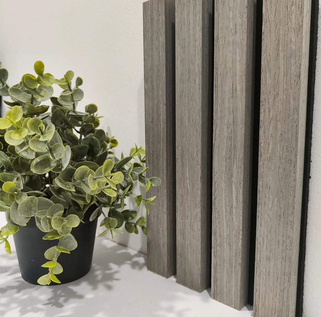 Smoke Grey ,Black Felt Acoustic panel