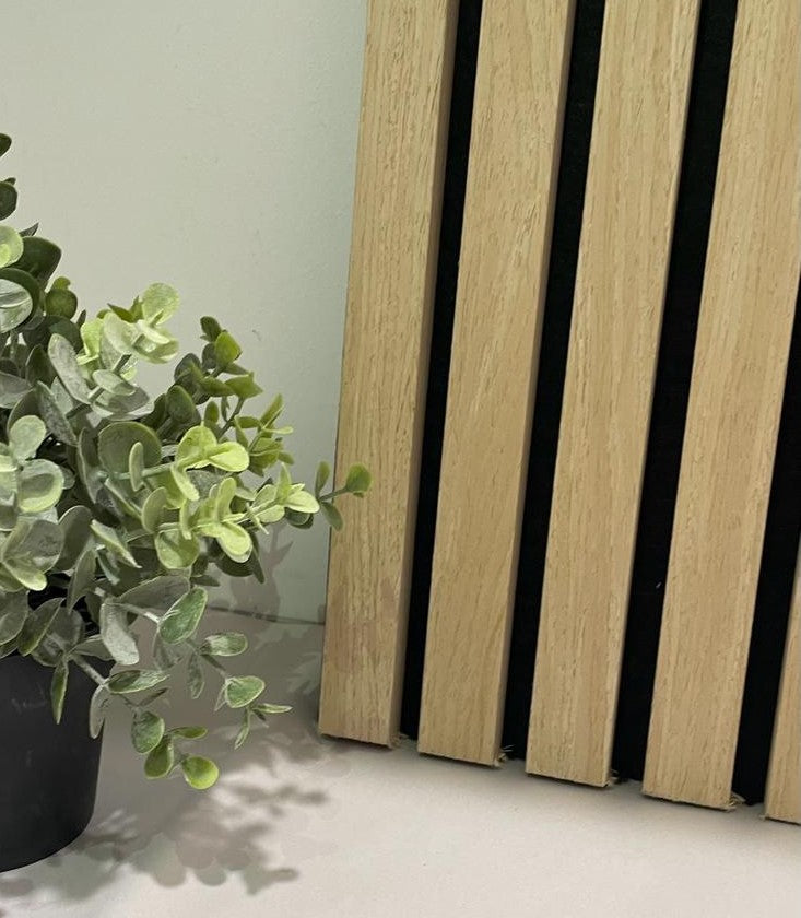 Light Oak, Black Felt Acoustic panel