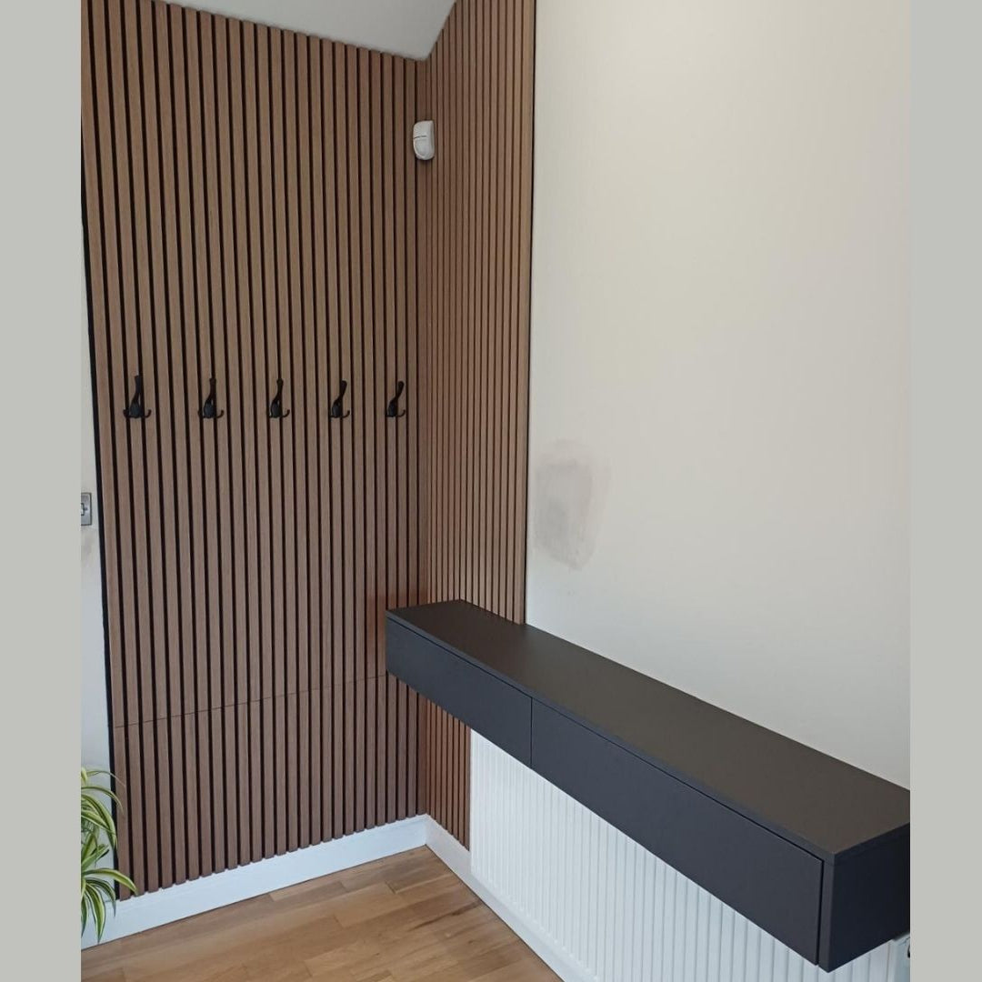 Light Walnut, Black Felt Acoustic panel